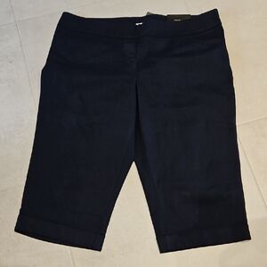 NWT ADDITION ELLE Capri Pants Navy Blue Casual Summer Womens Plus Size 24